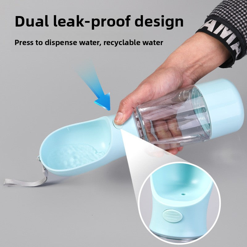 Portable Multifunctional Pet Water Cup with Storage